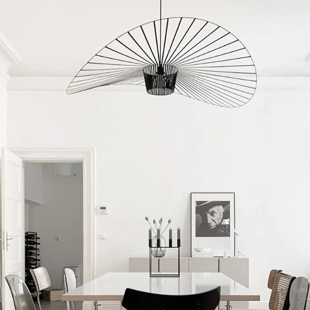 Pendant Light Metal Fibreglass 150.0 cm Adjustable Dining Room Kitchen Island Modern Hanging Ceiling Lamp | Thomler