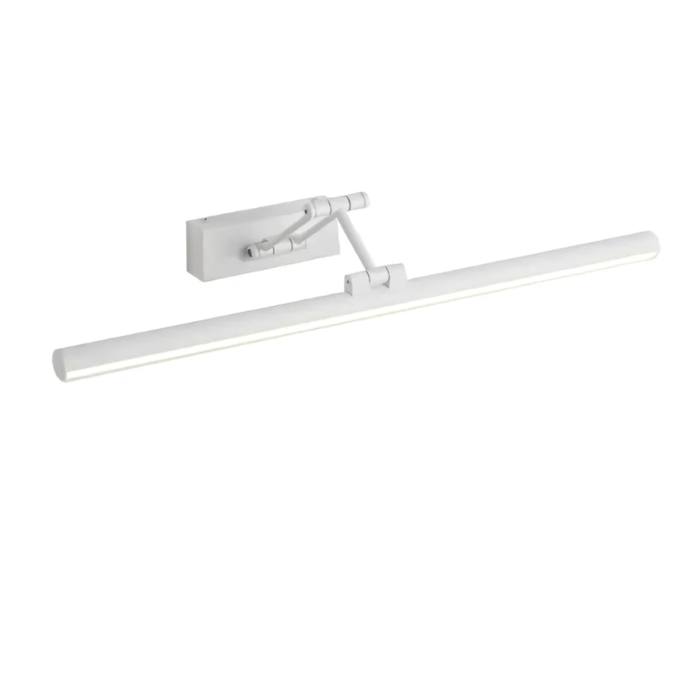 Wall Light Metal Adjustable 12 in LED Black White Bathroom Mirror Vanity Lighting Three Color Modes | Thomler