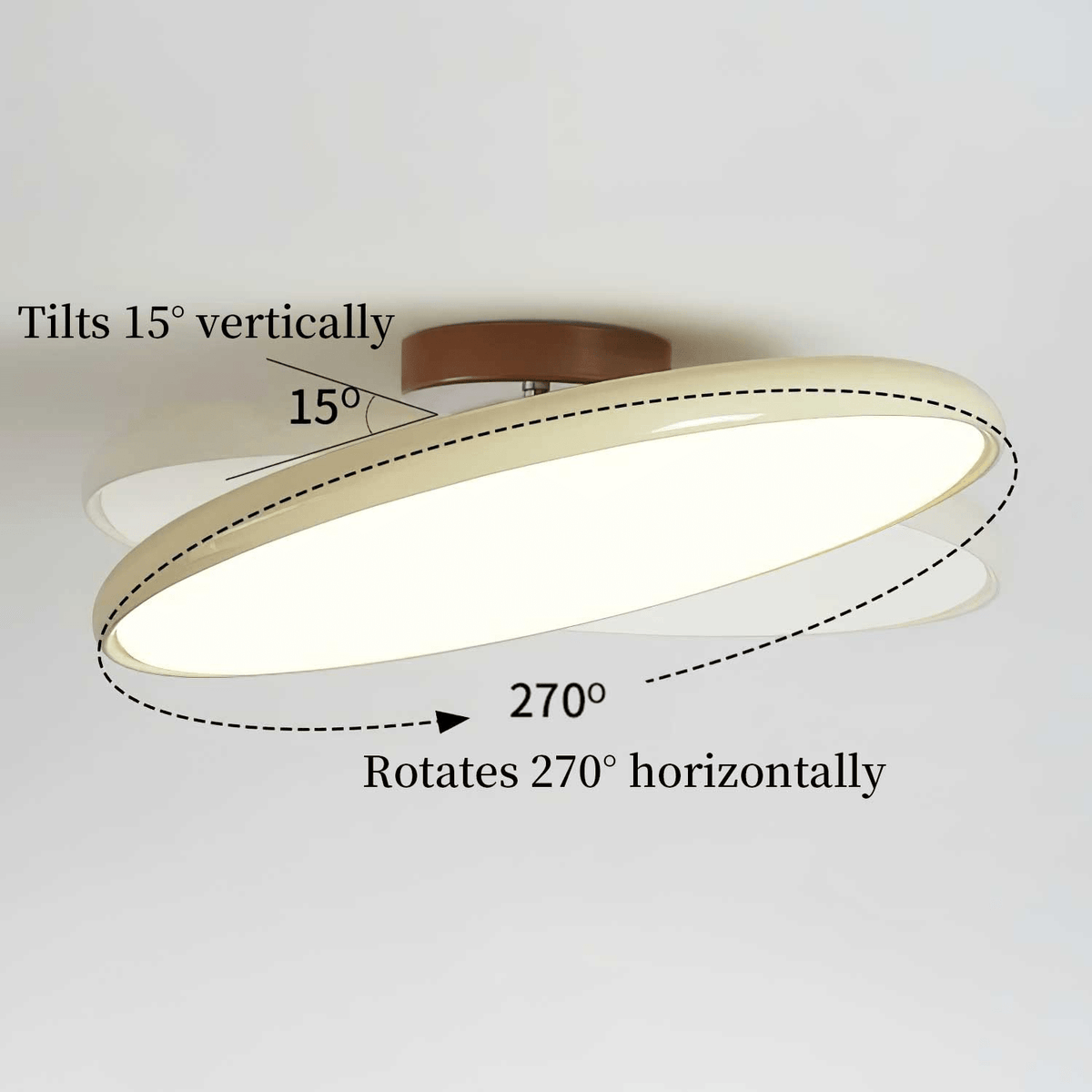 Adjustable LED Flush Mount Ceiling Light – Modern Swivel Spotlight for Living Room & Bedroom | Thomler