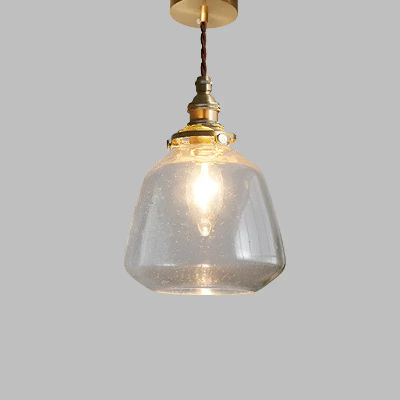 Pendant Light Crystal Glass 15.0 cm Scandinavian Dining Room Kitchen Island Hanging Ceiling Lamp E27 Retro Living Room | Thomler
