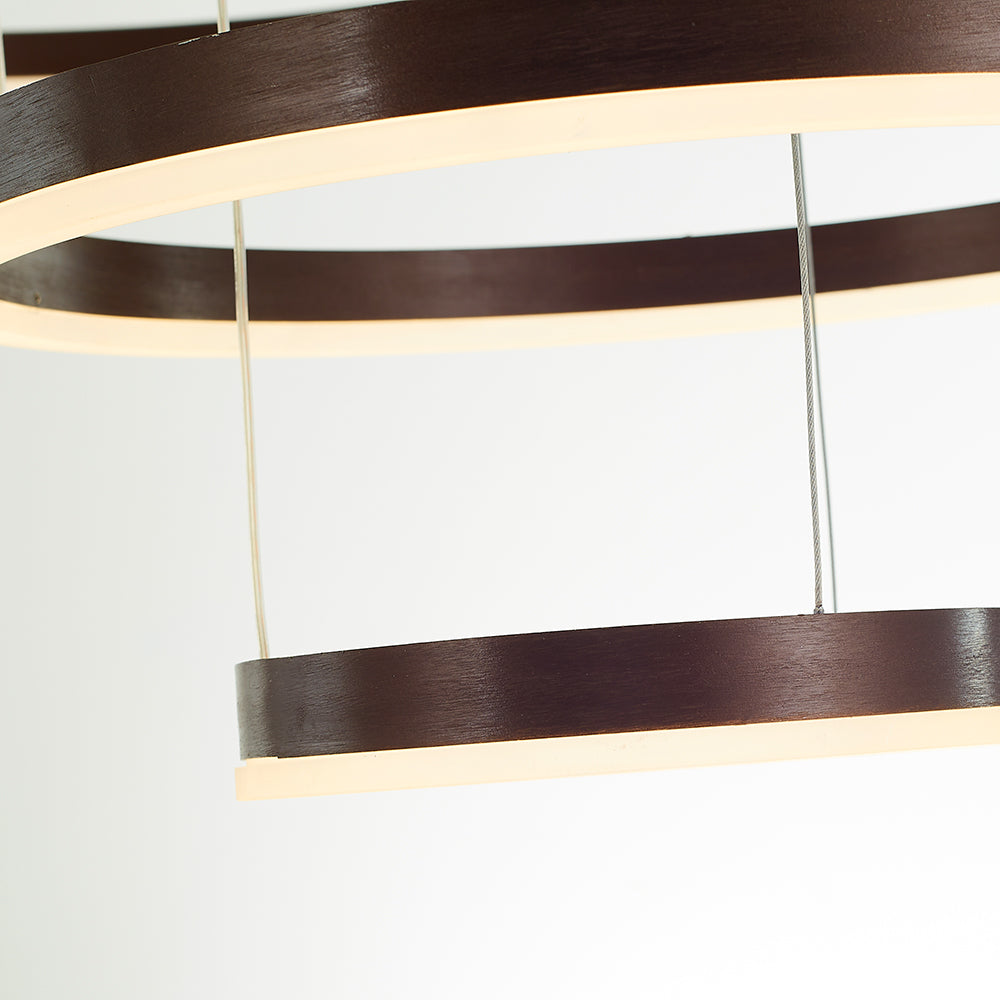 Pendant Light Metal Acrylic LED Rings Ø40.0–80.0 cm Modern Living Room Dining Room Dimmable Hanging Ceiling Lamp | Thomler