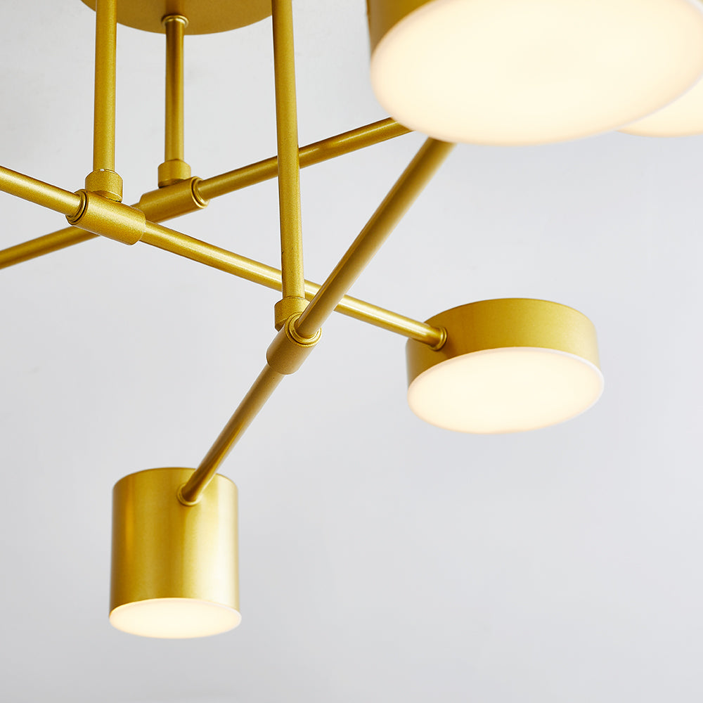 Modern LED Stairwell Ceiling Light – Sleek Low-Profile Flush Mount with Metal & Acrylic Design | Thomler