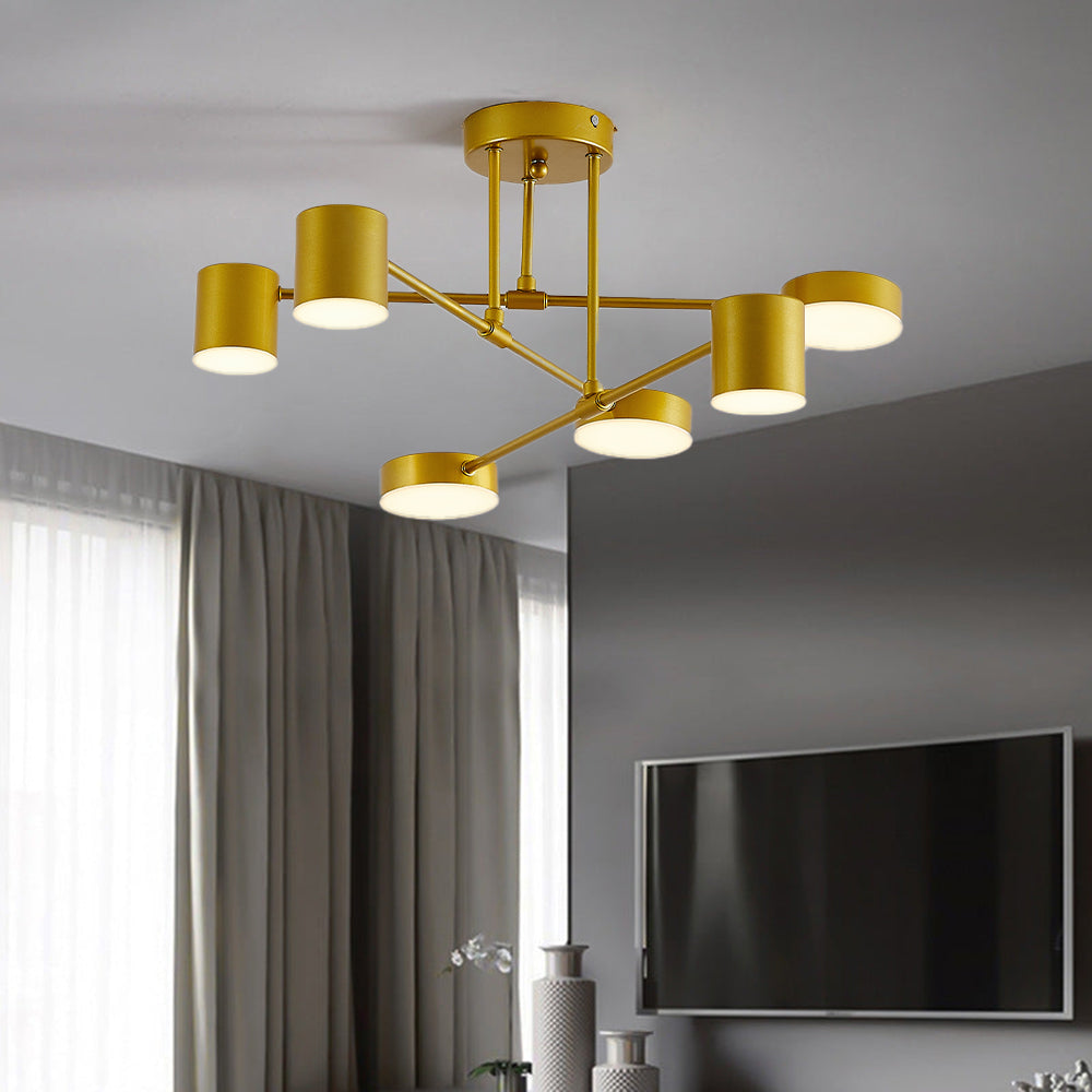 Modern LED Stairwell Ceiling Light – Sleek Low-Profile Flush Mount with Metal & Acrylic Design | Thomler
