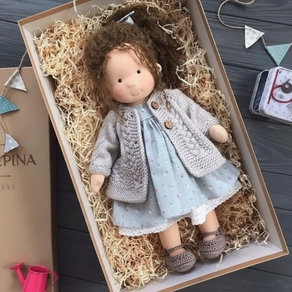 Cotton Plush Companion Doll for Creative Storytelling & Open-Ended Play | Handcrafted Soft Body Design for Kids | Thomler