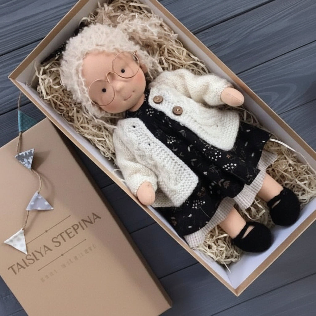 Cotton Plush Companion Doll for Creative Storytelling & Open-Ended Play | Handcrafted Soft Body Design for Kids | Thomler