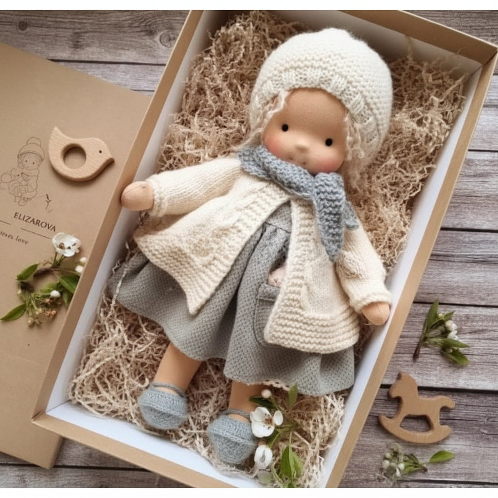 Cotton Plush Companion Doll for Creative Storytelling & Open-Ended Play | Handcrafted Soft Body Design for Kids | Thomler
