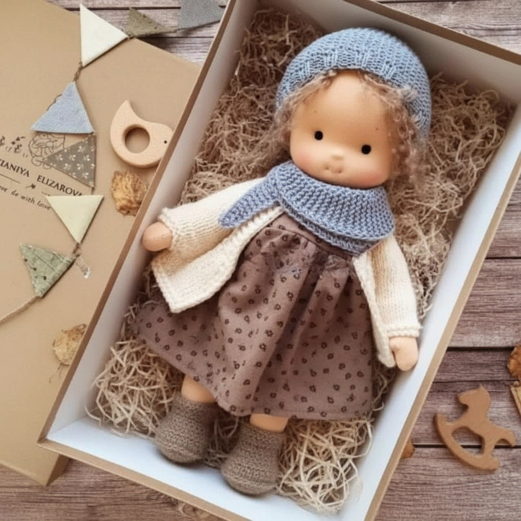 Cotton Plush Companion Doll for Creative Storytelling & Open-Ended Play | Handcrafted Soft Body Design for Kids | Thomler