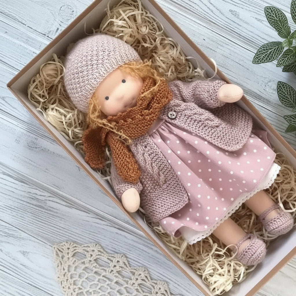Cotton Plush Companion Doll for Creative Storytelling & Open-Ended Play | Handcrafted Soft Body Design for Kids | Thomler