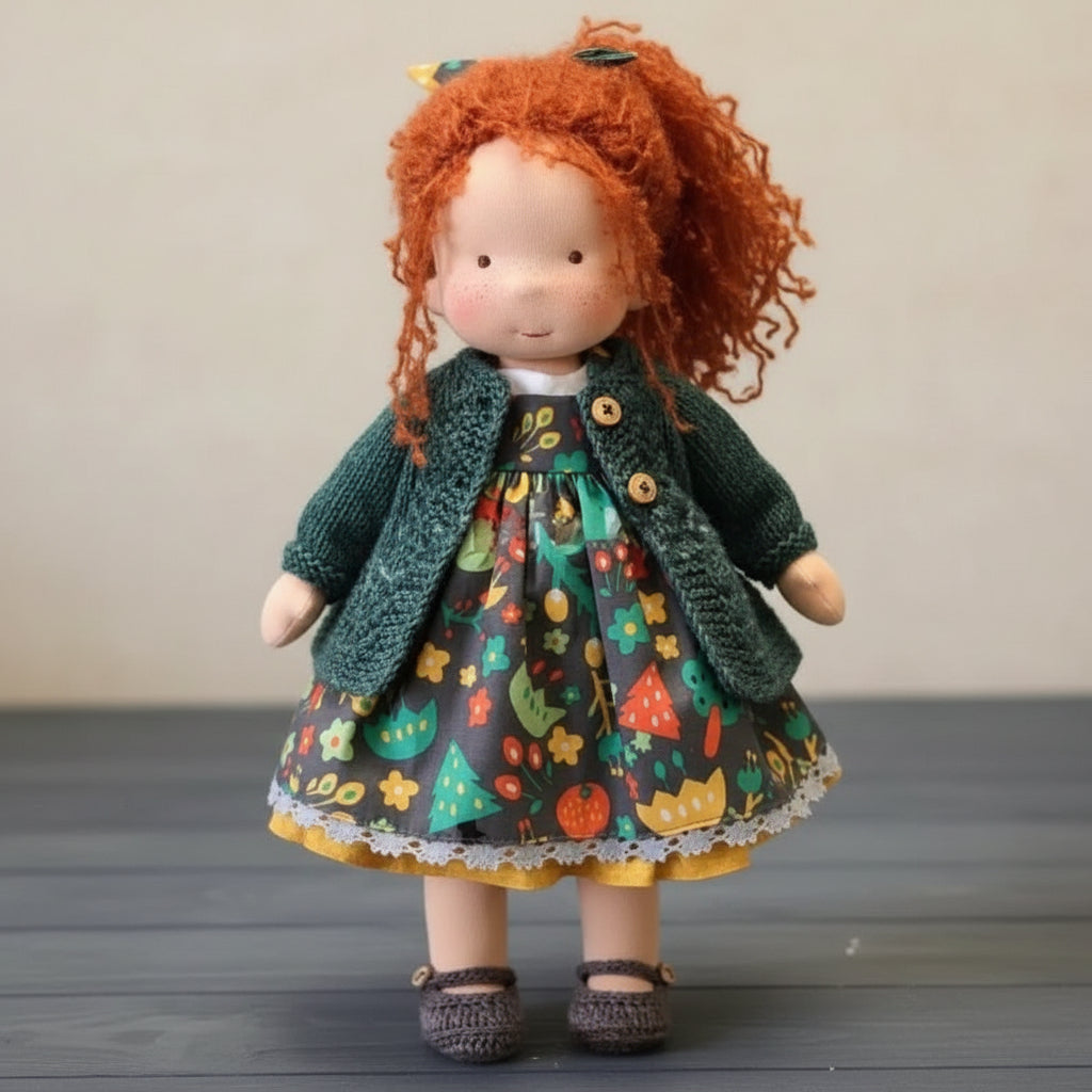 Cotton Plush Companion Doll for Creative Storytelling & Open-Ended Play | Handcrafted Soft Body Design for Kids | Thomler