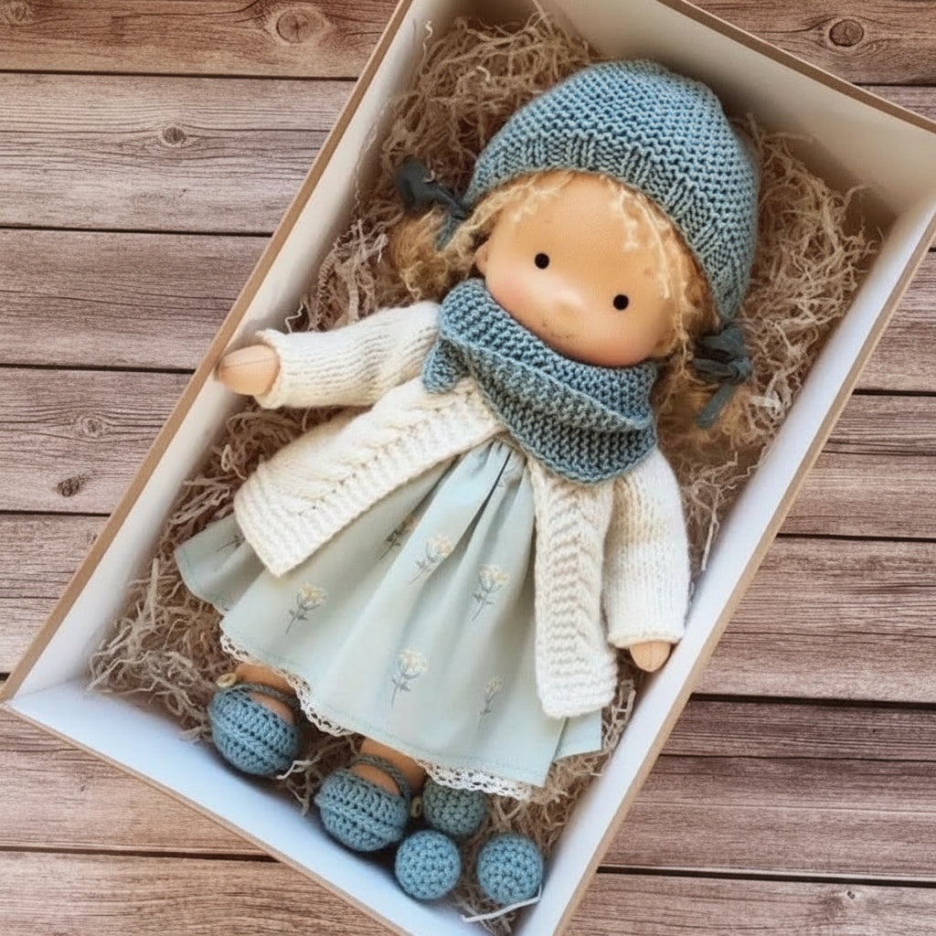 Cotton Plush Companion Doll for Creative Storytelling & Open-Ended Play | Handcrafted Soft Body Design for Kids | Thomler