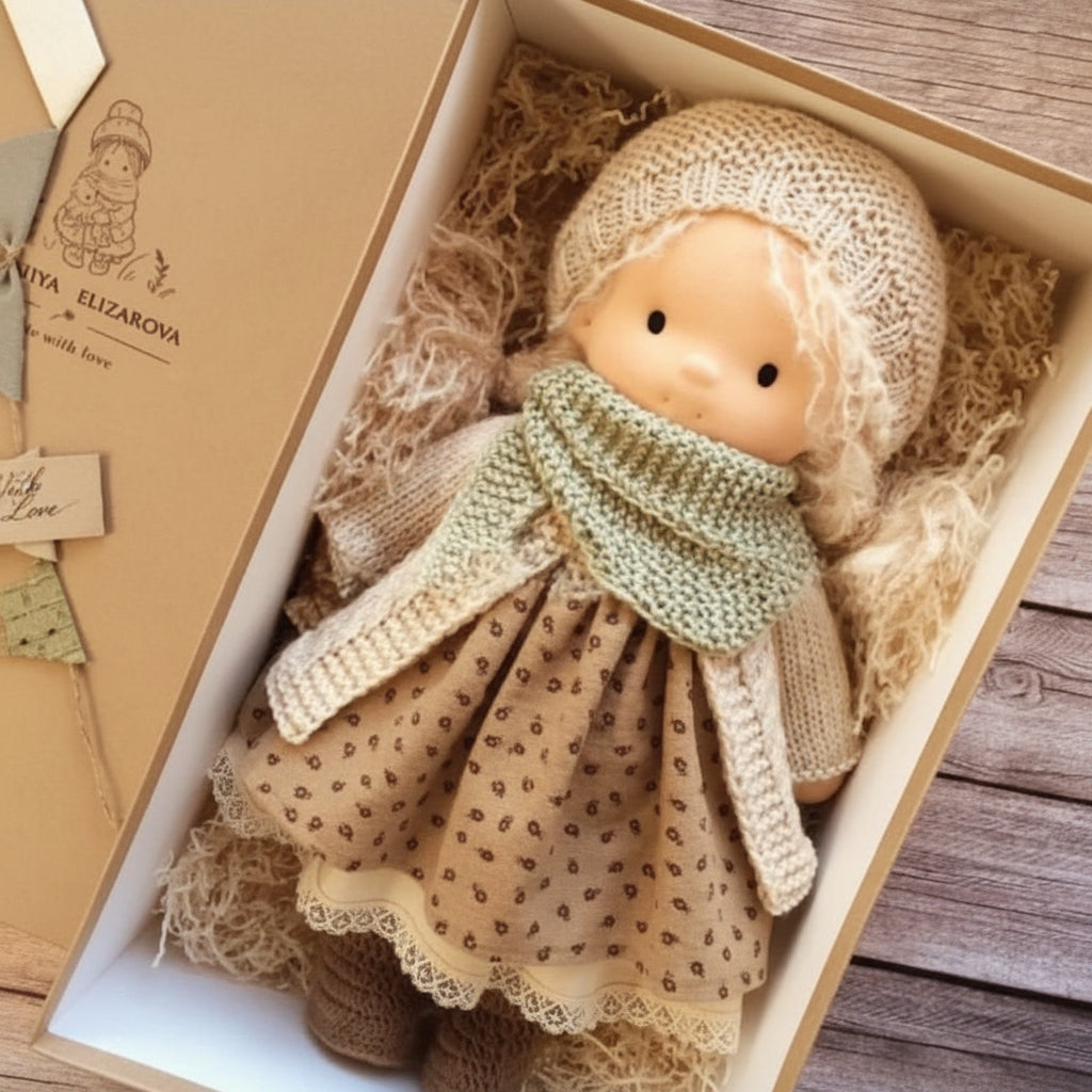 Cotton Plush Companion Doll for Creative Storytelling & Open-Ended Play | Handcrafted Soft Body Design for Kids | Thomler