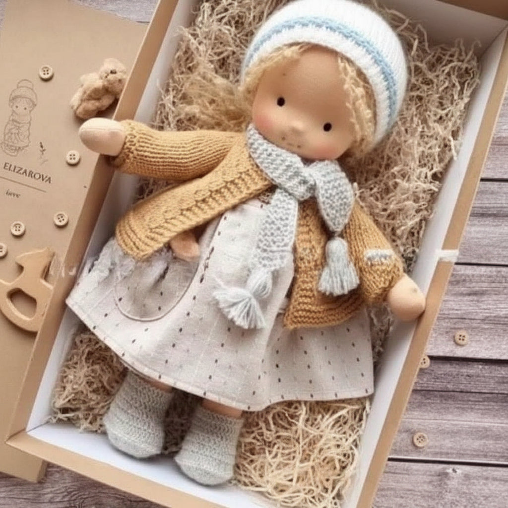 Cotton Plush Companion Doll for Creative Storytelling & Open-Ended Play | Handcrafted Soft Body Design for Kids | Thomler