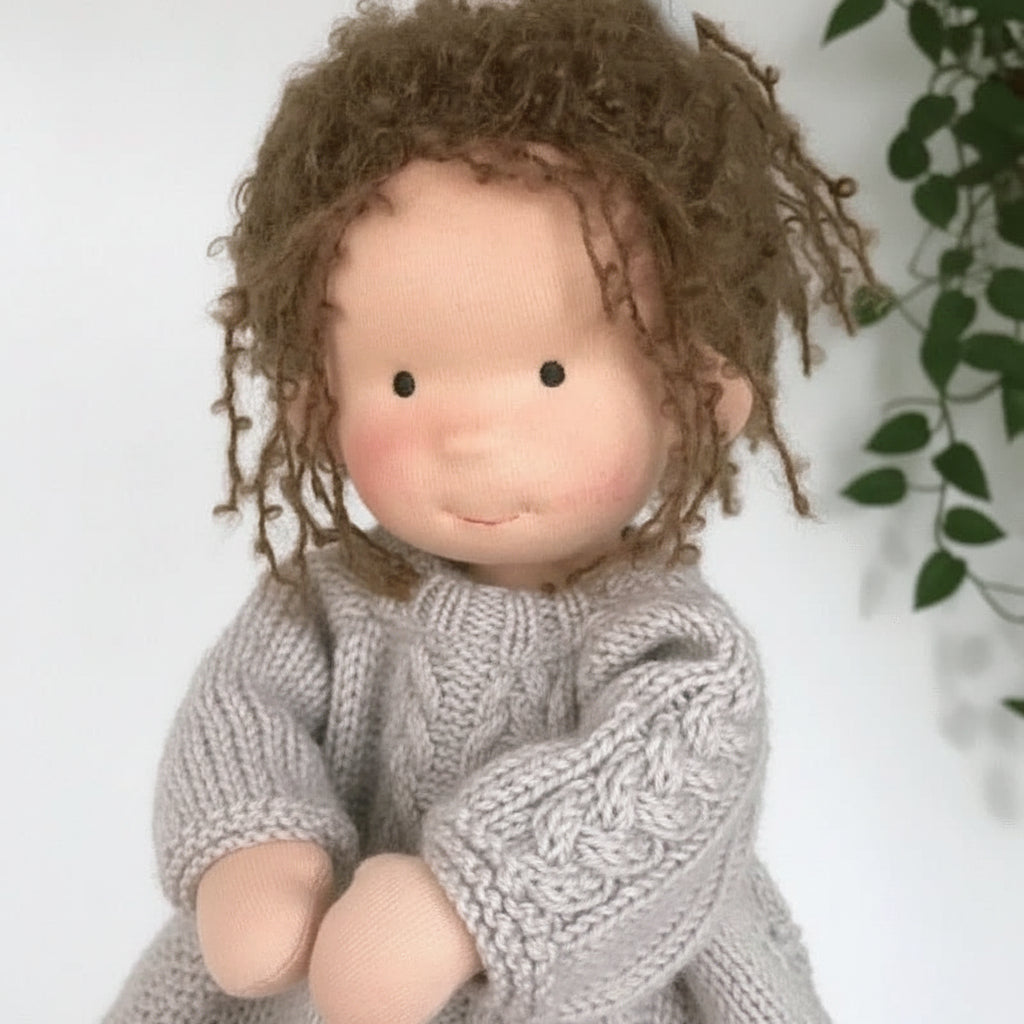 Cotton Plush Companion Doll for Creative Storytelling & Open-Ended Play | Handcrafted Soft Body Design for Kids | Thomler