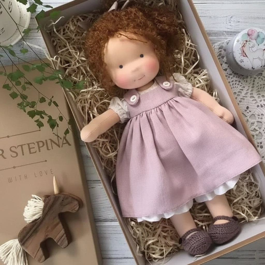 Cotton Plush Companion Doll for Creative Storytelling & Open-Ended Play | Handcrafted Soft Body Design for Kids | Thomler