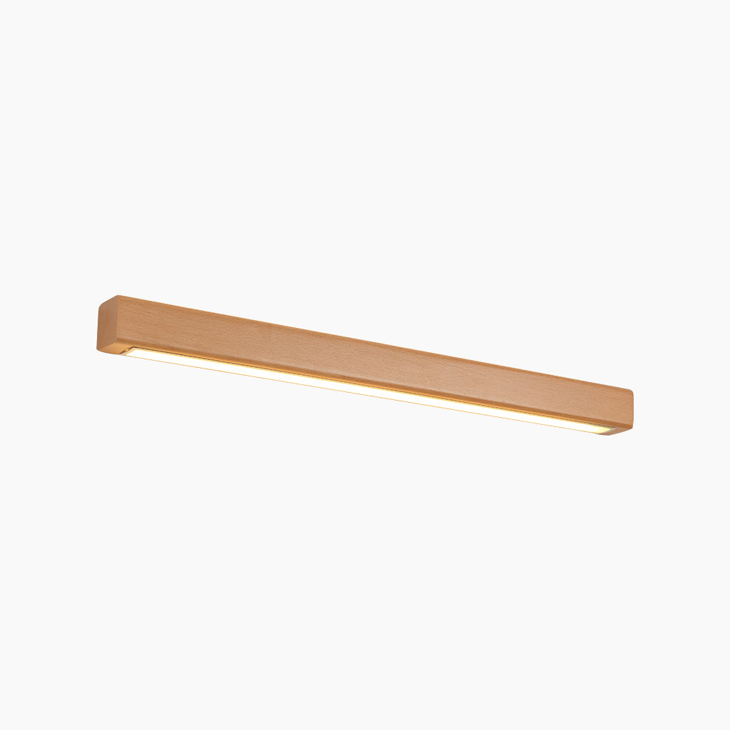 Wall Lamp Beech Wood 39 in Adjustable LED Living Room Bedroom Lighting Minimalist Nordic Modern Home Decor | Thomler