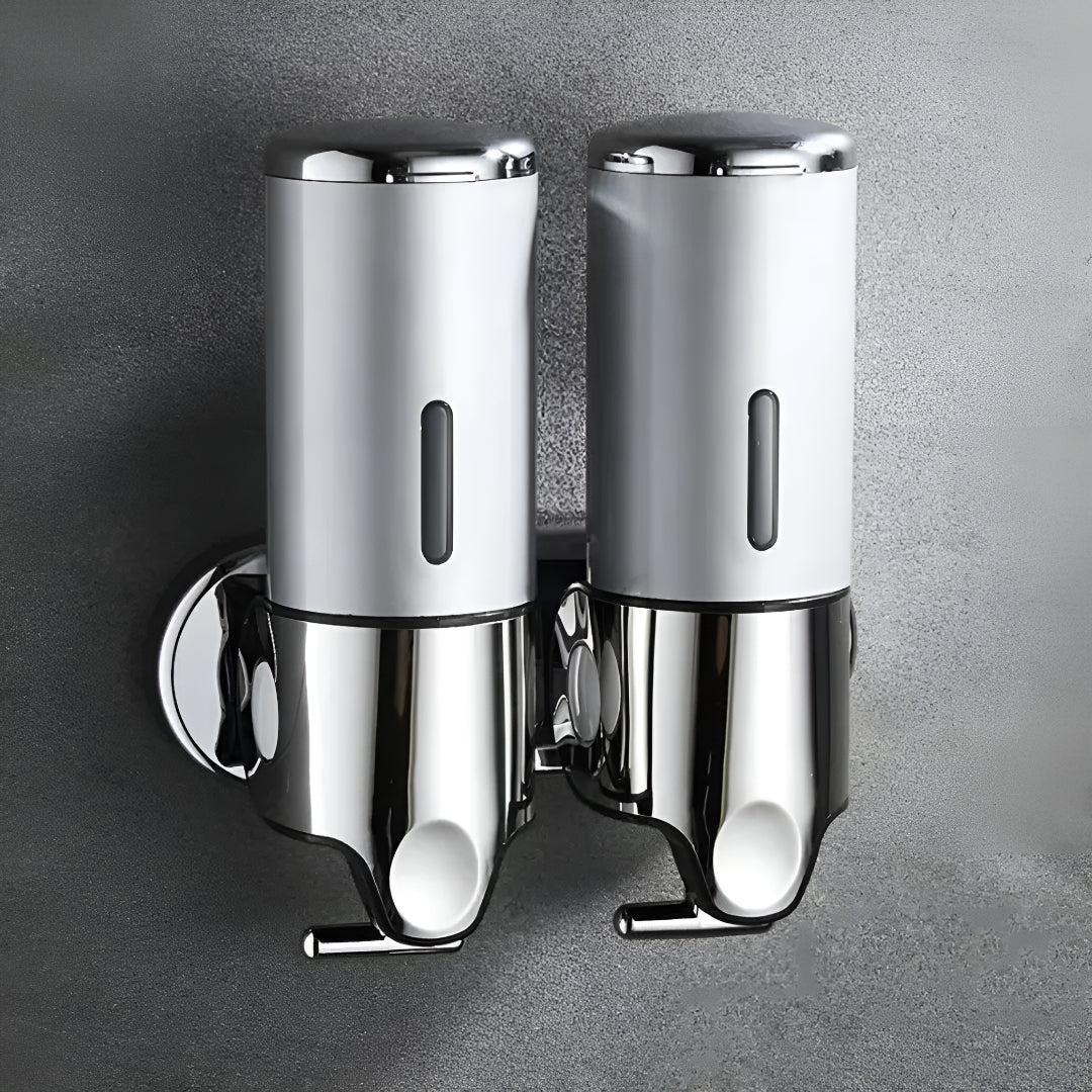 Wall-Mount Soap Dispenser for Bathroom & Kitchen | Space-Saving Metal Pump with Stainless Steel Finish & 17 oz Capacity | Liquid Soap | Thomler