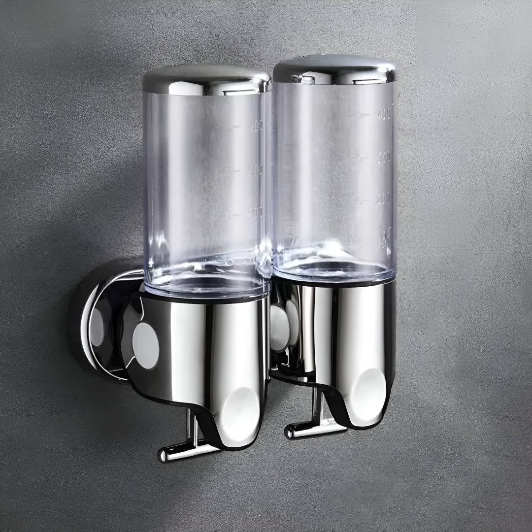 Wall-Mount Soap Dispenser for Bathroom & Kitchen | Space-Saving Metal Pump with Stainless Steel Finish & 17 oz Capacity | Liquid Soap | Thomler