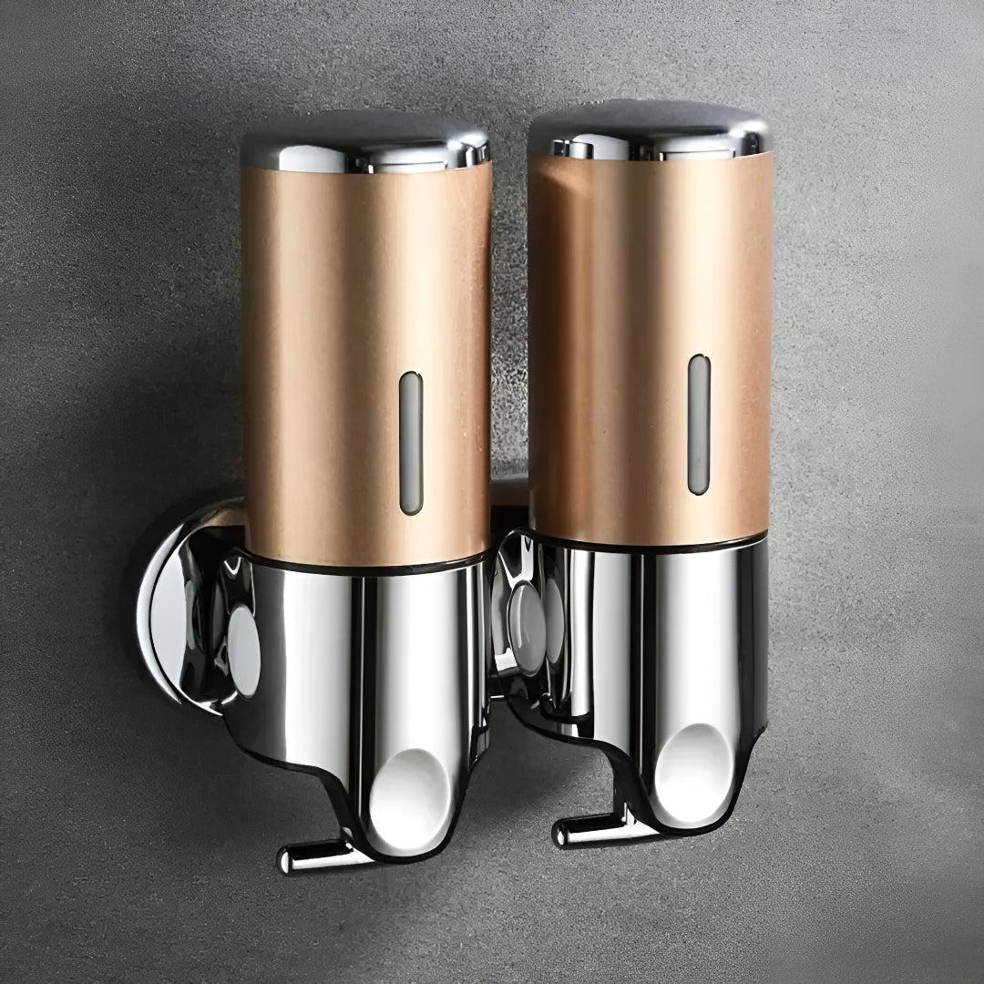 Wall-Mount Soap Dispenser for Bathroom & Kitchen | Space-Saving Metal Pump with Stainless Steel Finish & 17 oz Capacity | Liquid Soap | Thomler