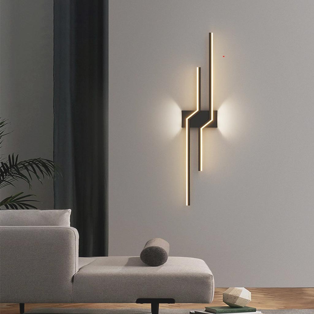 Wall Light Metal Linear LED 39.4 in Dimmable Bedroom Living Room Modern Minimalist Nordic Indoor Lighting Fixture | Thomler