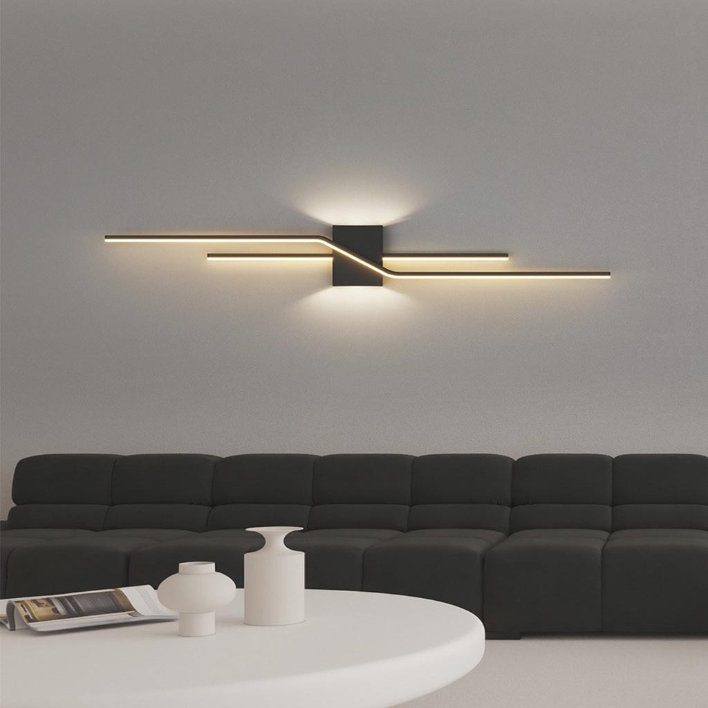 Wall Light Metal Linear LED 39.4 in Dimmable Bedroom Living Room Modern Minimalist Nordic Indoor Lighting Fixture | Thomler