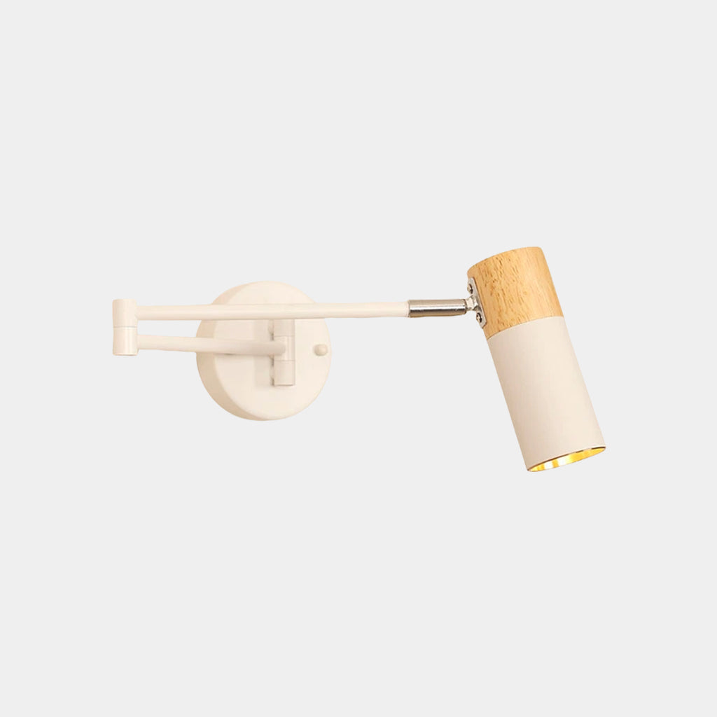 Wall Sconce Wood Adjustable 6 in LED 5W Bedroom Study Hallway Lighting Warm Neutral White | Thomler