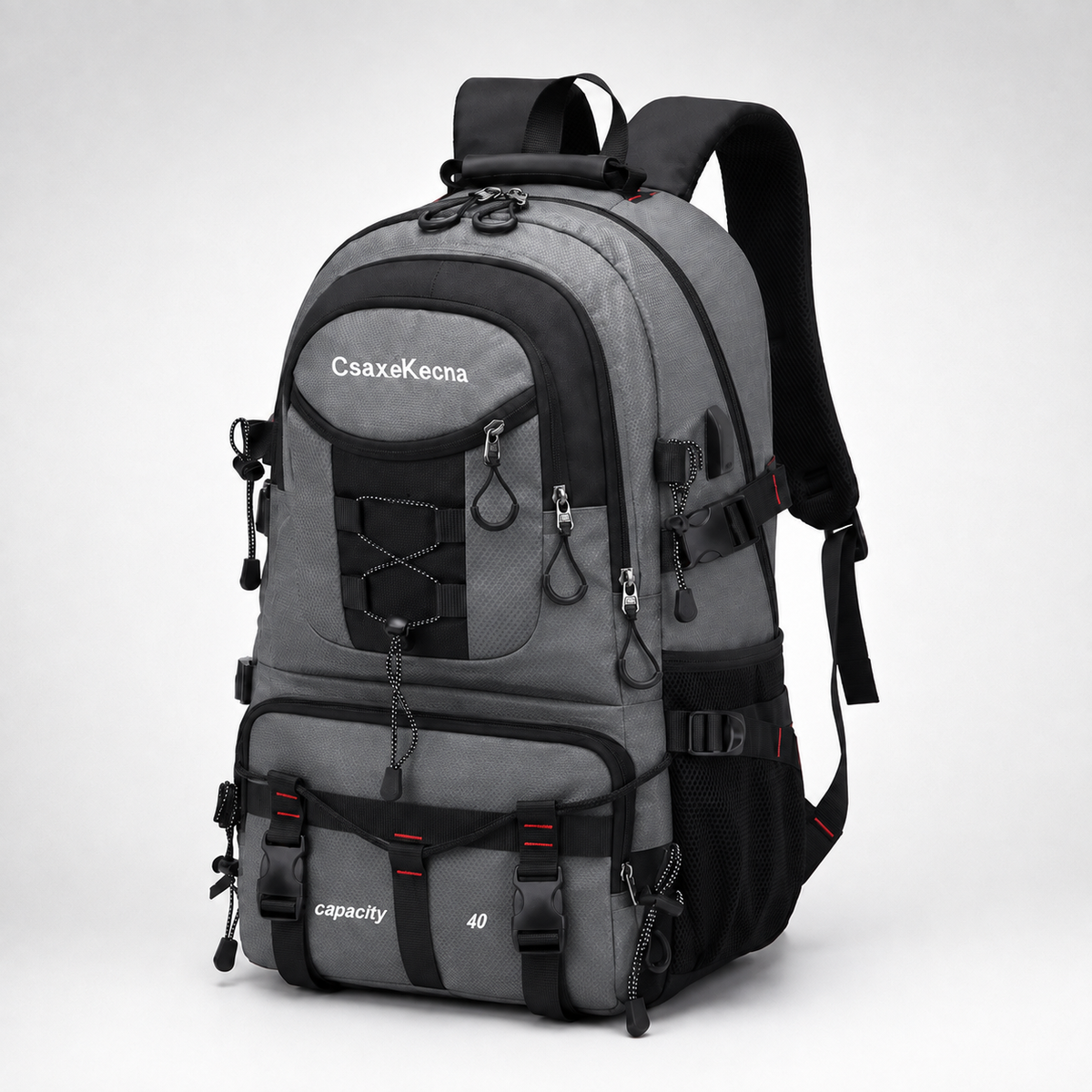 40L Hiking Backpack with USB Charging Port for Multi-Day Treks & Camping Trips – Water-Resistant Outdoor Daypack with Laptop Sleeve | Thomler