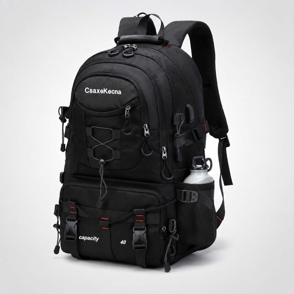 40L Hiking Backpack with USB Charging Port for Multi-Day Treks & Camping Trips – Water-Resistant Outdoor Daypack with Laptop Sleeve | Thomler