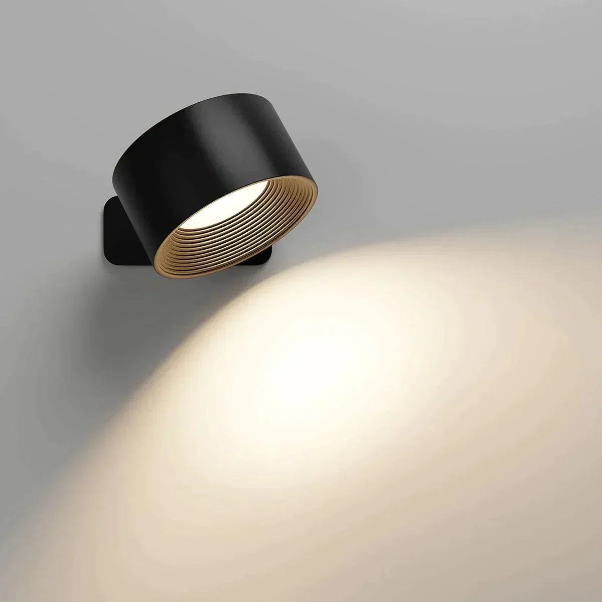 Portable LED Wall Sconce with USB Charging – 360° Swivel Head for Bedroom, Hallway, Reading Nook & Home Office | Thomler