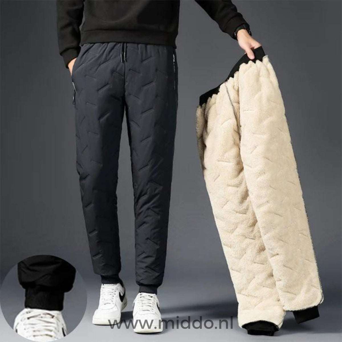 Insulated Pants with Plush Fleece Lining – Waterproof & Windproof Winter Bottoms for Men & Women | Thomler