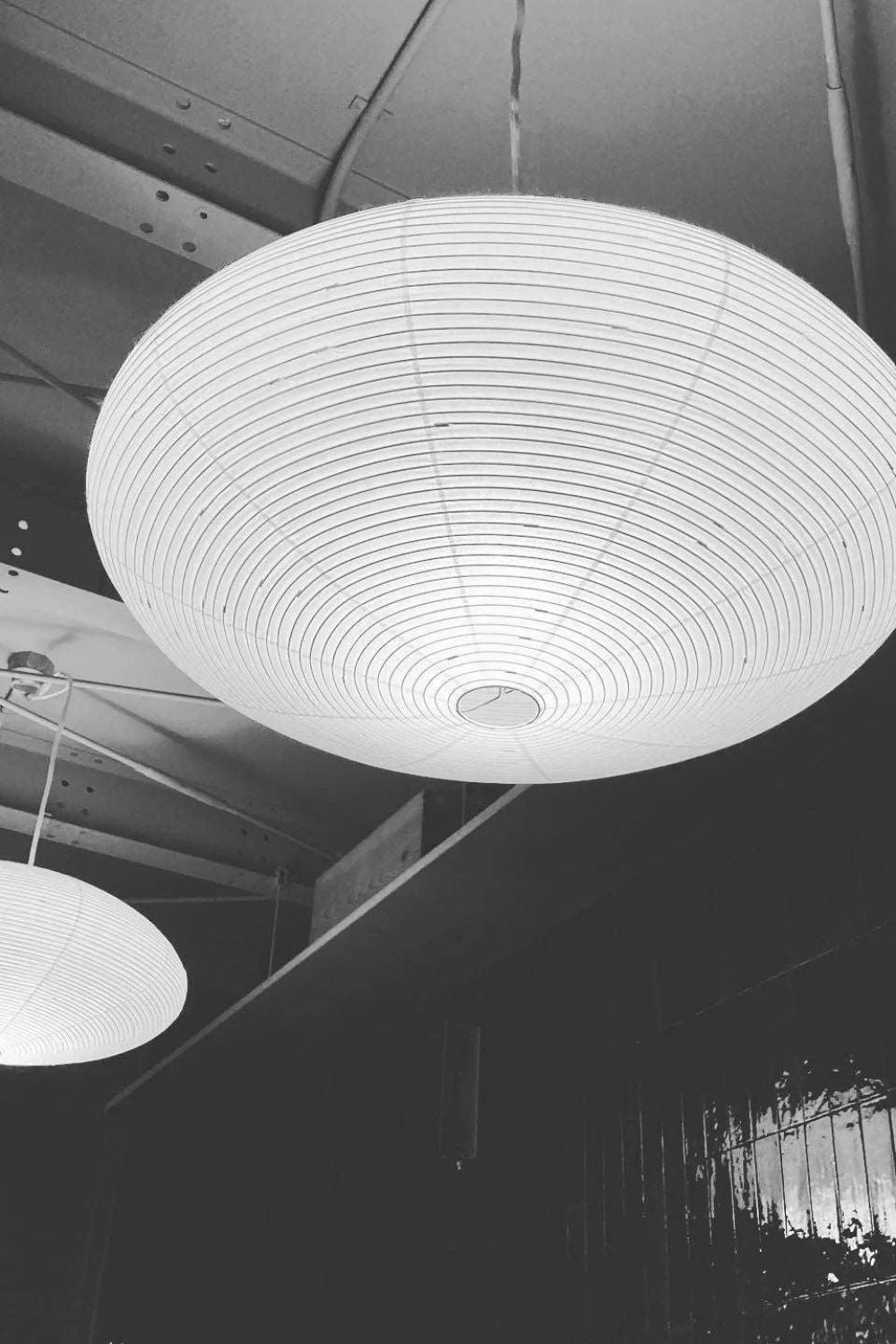 Akari Handcrafted Mulberry Paper Pendant Light 17.7 in Ceiling Indoor Warm Glow LED Edison Bulb | Thomler