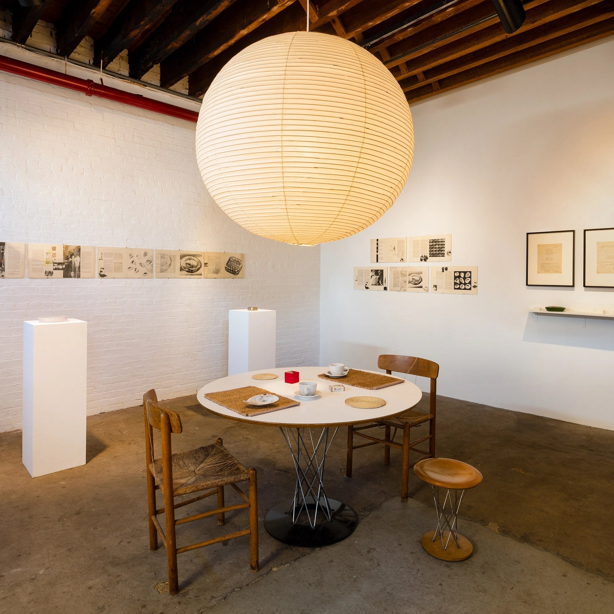 Pendant Lamp Mulberry Paper 15.7 in Adjustable Indoor Ceiling Lighting Modern Dining Room Kitchen Island Hanging Light | Thomler