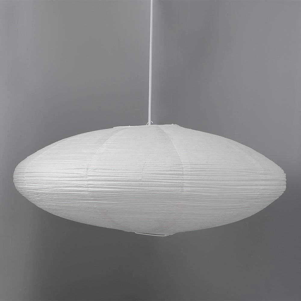 Akari Handcrafted Mulberry Paper Pendant Light 17.7 in Ceiling Indoor Warm Glow LED Edison Bulb | Thomler