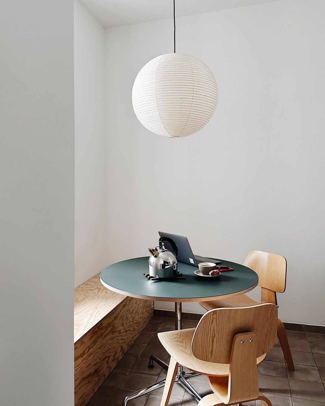 Pendant Lamp Mulberry Paper 15.7 in Adjustable Indoor Ceiling Lighting Modern Dining Room Kitchen Island Hanging Light | Thomler