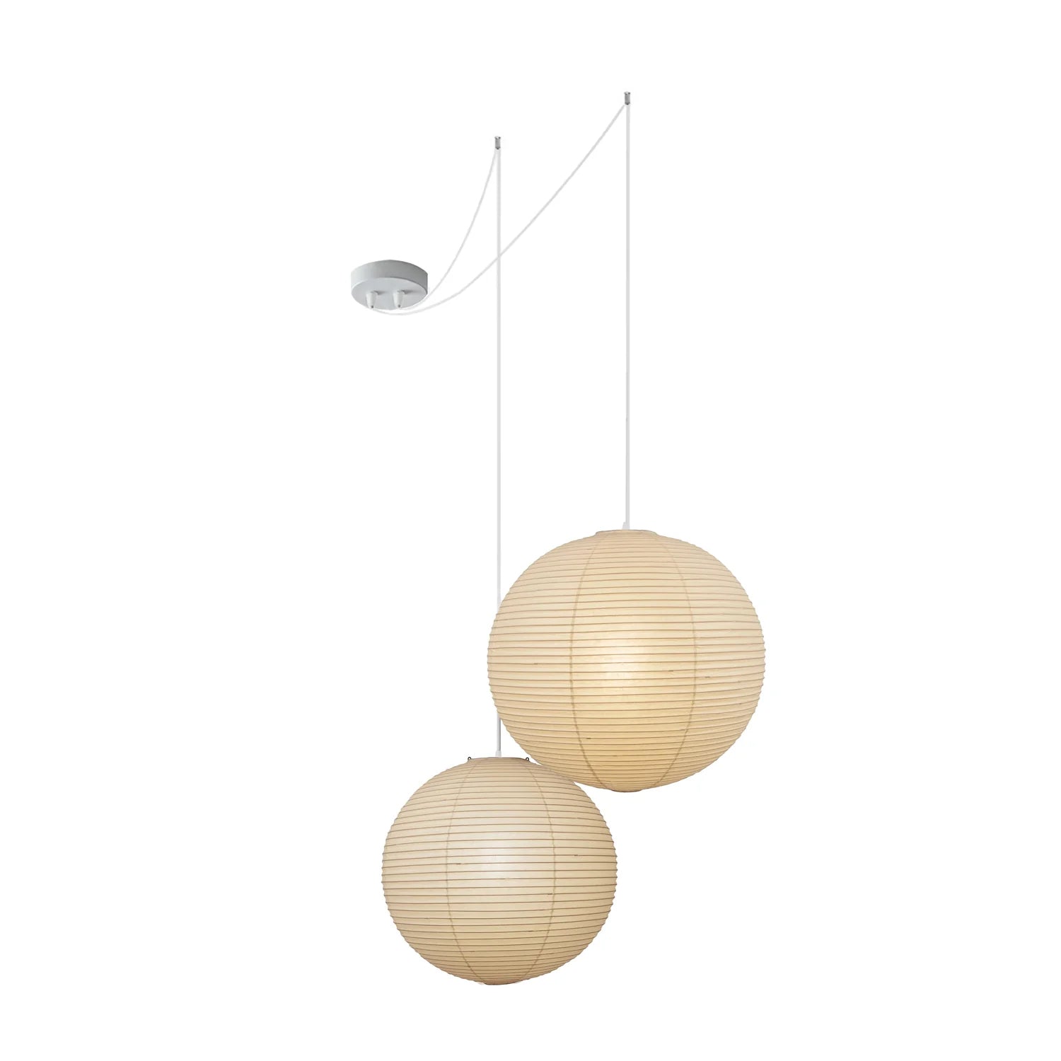 Pendant Lamp Mulberry Paper 15.7 in Adjustable Indoor Ceiling Lighting Modern Dining Room Kitchen Island Hanging Light | Thomler