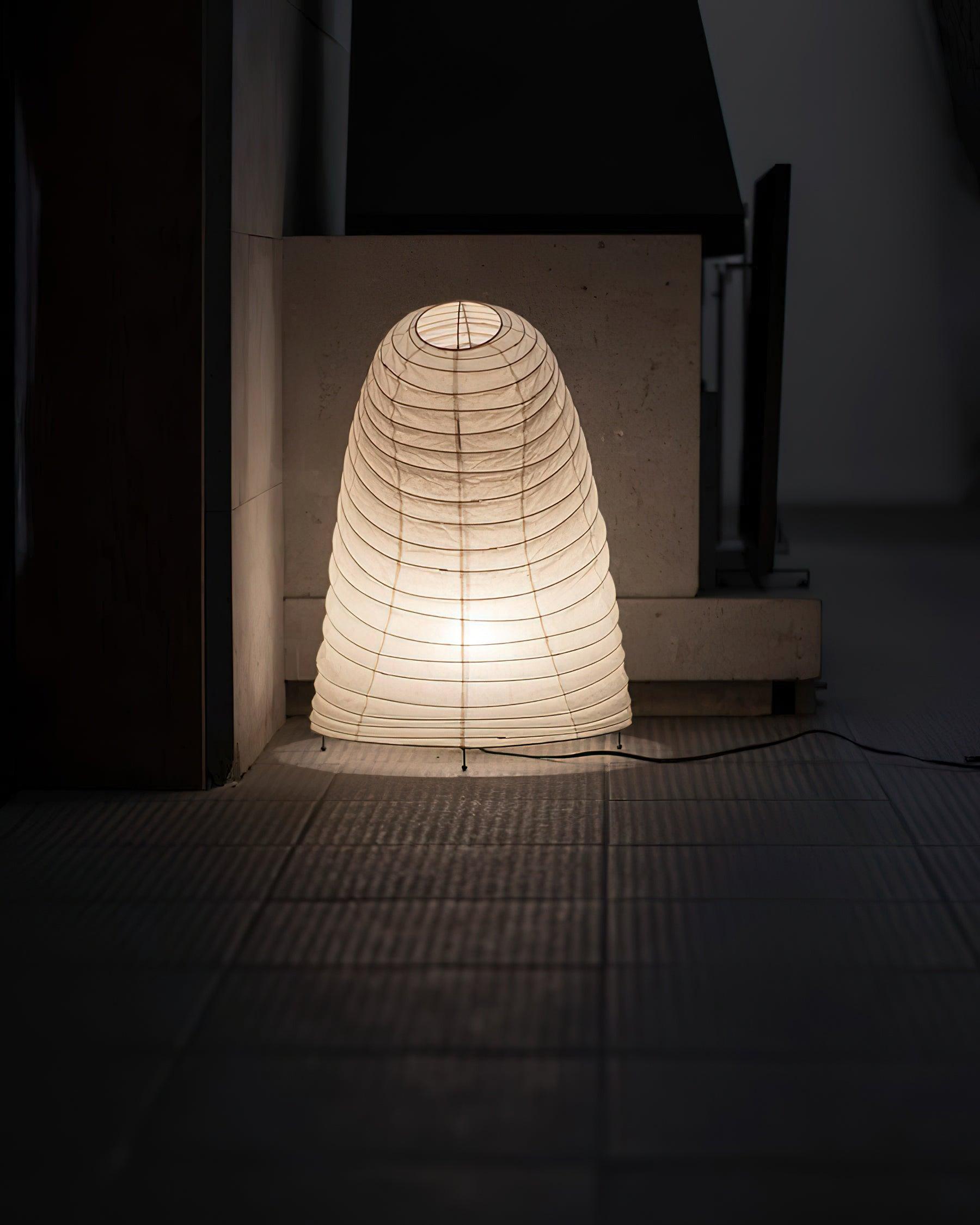 Table Lamp Rice Paper 16.9 in Indoor LED Bedroom Desk Nightstand Light | Thomler