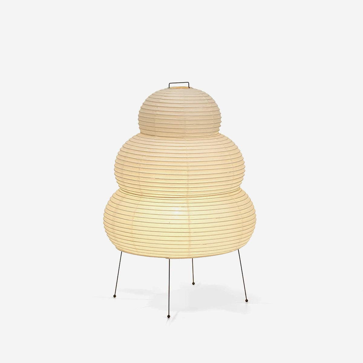 Table Lamp Rice Paper 16.9 in Indoor LED Bedroom Desk Nightstand Light | Thomler