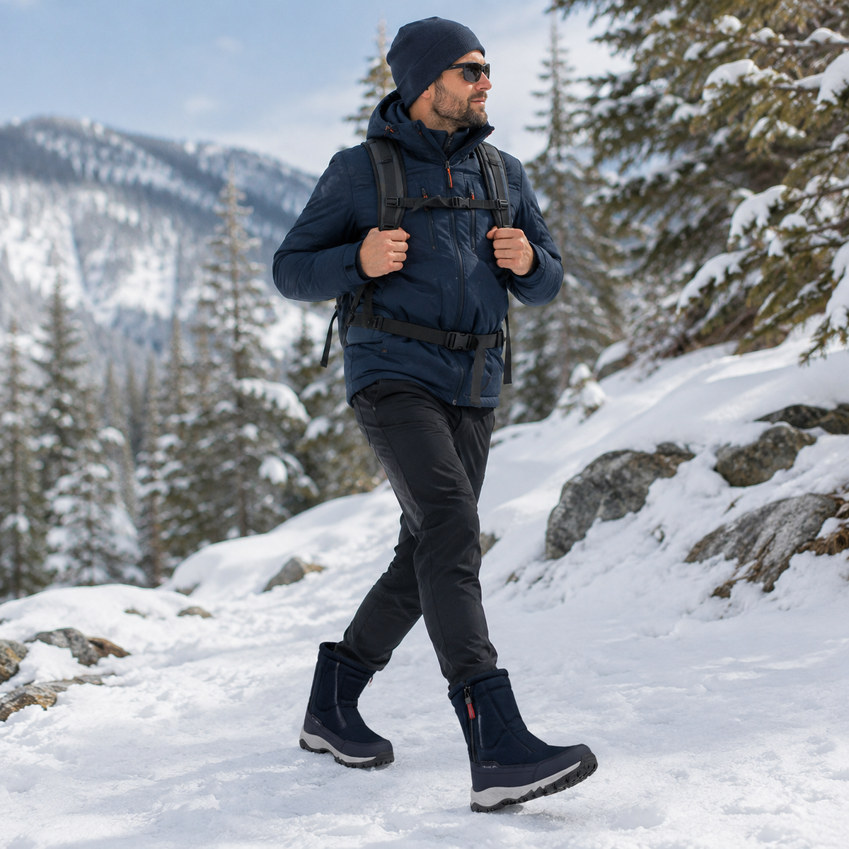 Insulated Waterproof Snow Boots for Women – Slip-Resistant Winter Footwear with Plush Lining for Cold Weather | Thomler