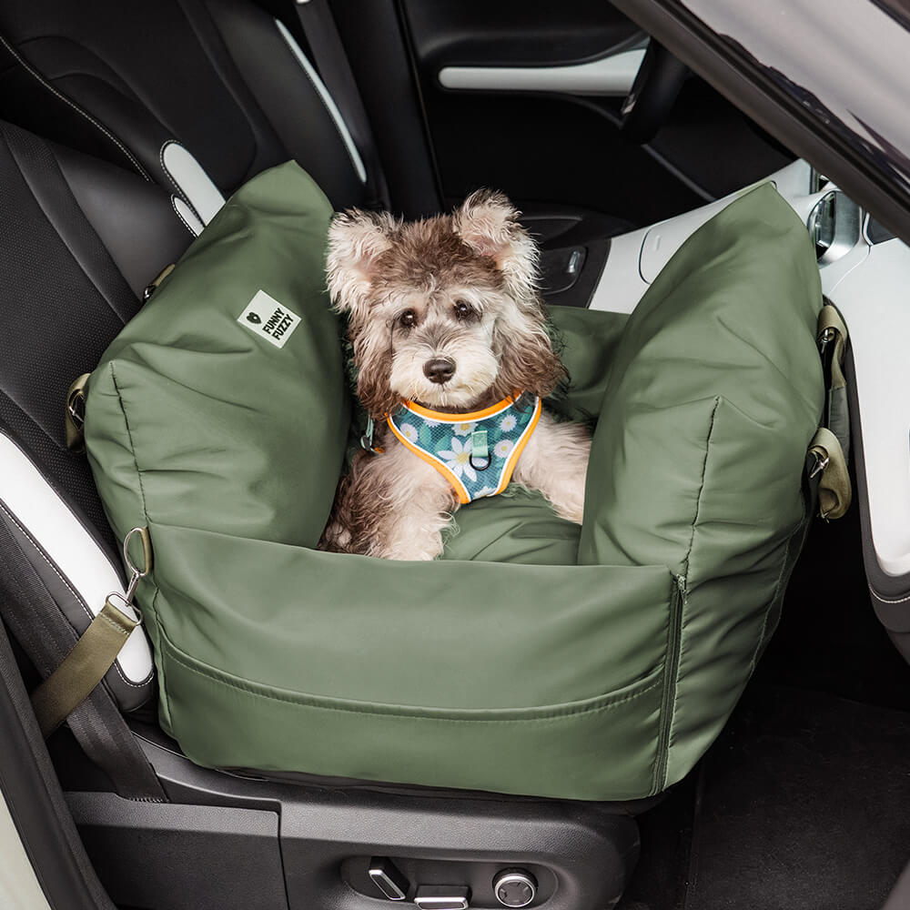 Portable Pet Carrier Booster Seat with Safety Harness and Washable Cover for Small Dogs | Thomler