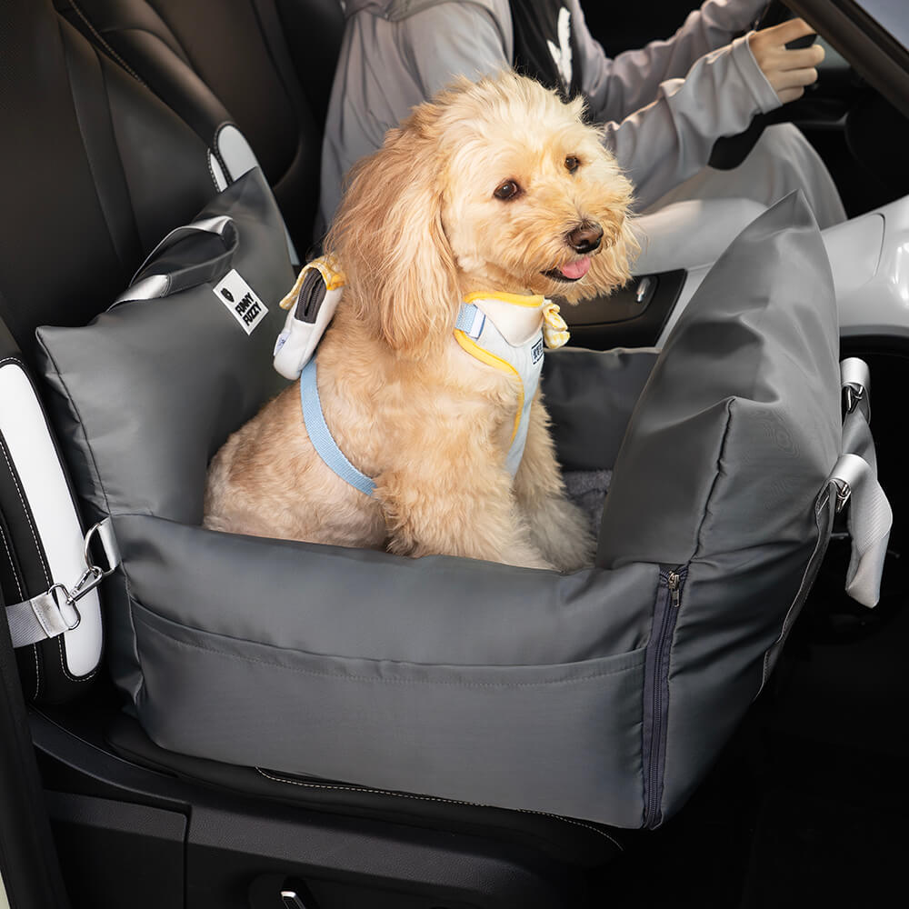 Portable Pet Carrier Booster Seat with Safety Harness and Washable Cover for Small Dogs | Thomler
