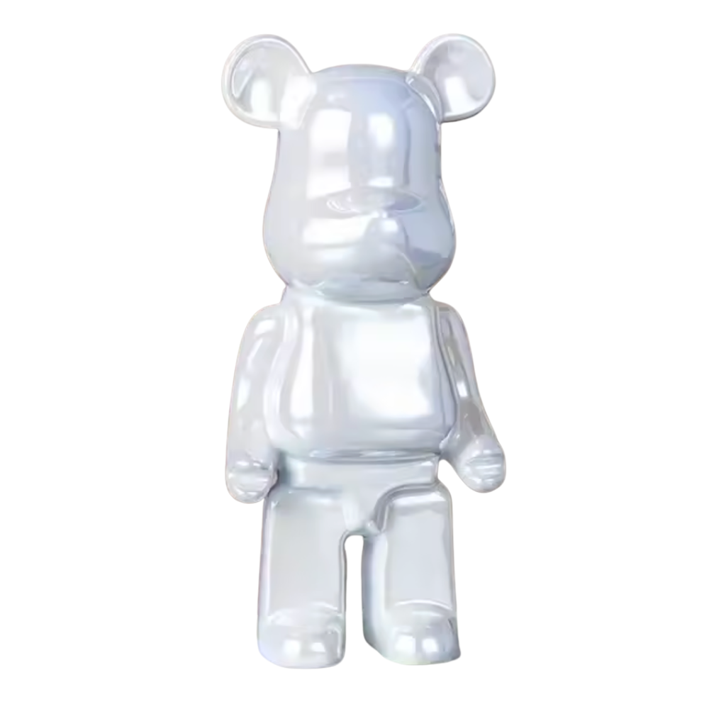 Abstract Bear Figurine Resin Sculpture Modern Home Decor Statue Art Piece for Shelves Desk Office Living Room Colorful Animal Accent Gift | Thomler