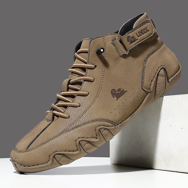 Supportive Leather Shoes with Arch Support Platform for All-Day Comfort – Breathable & Water-Resistant Non-Slip Sole for Men & Women | Thomler