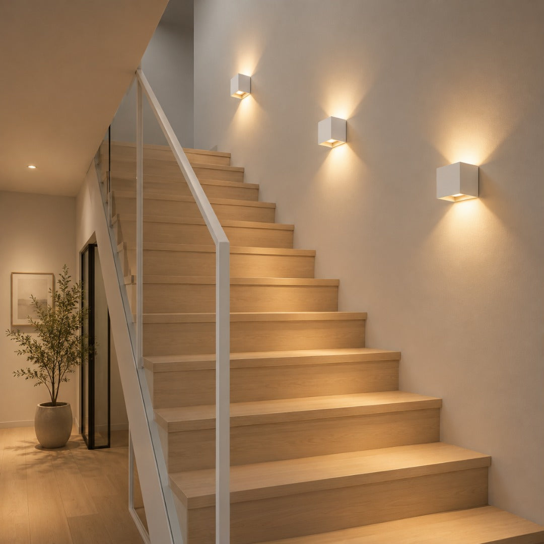 Rechargeable Battery-Powered Wall Sconce with Motion Sensor & Magnetic Mount for Hallways & Stairways | Thomler