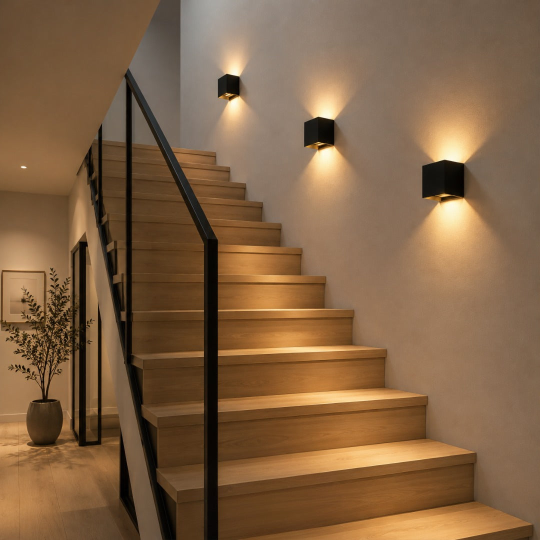 Rechargeable Battery-Powered Wall Sconce with Motion Sensor & Magnetic Mount for Hallways & Stairways | Thomler