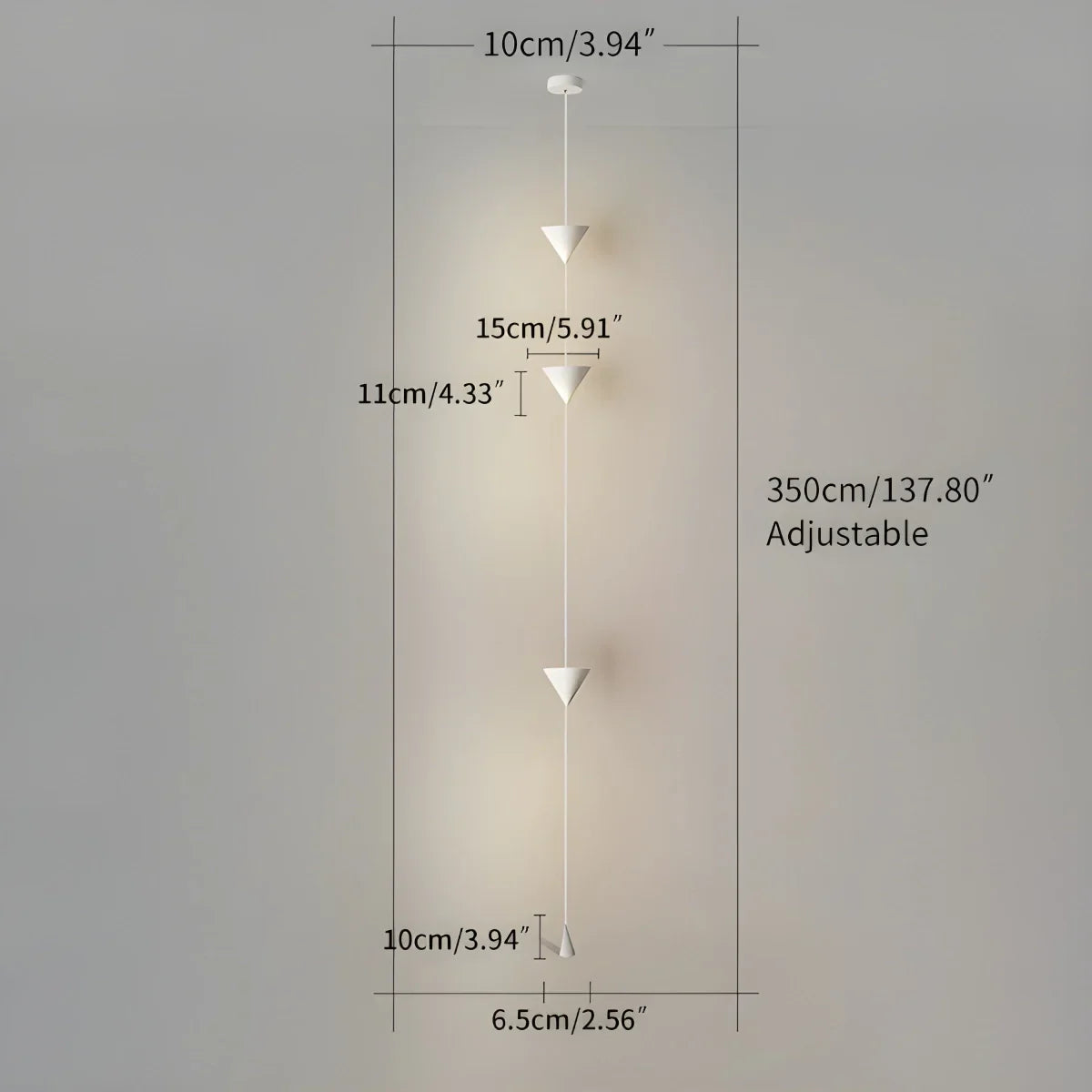 Floor To Ceiling Lamp Iron Acrylic Adjustable 350.0 cm Warm LED Living Room Bedroom Home Office Accent Lighting | Thomler