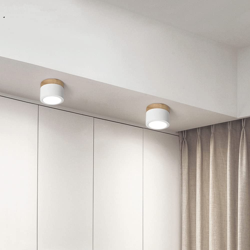 Ceiling Light Aluminium Wood LED 5W 7W Modern Hallway Living Room Surface Mounted Lamp | Thomler