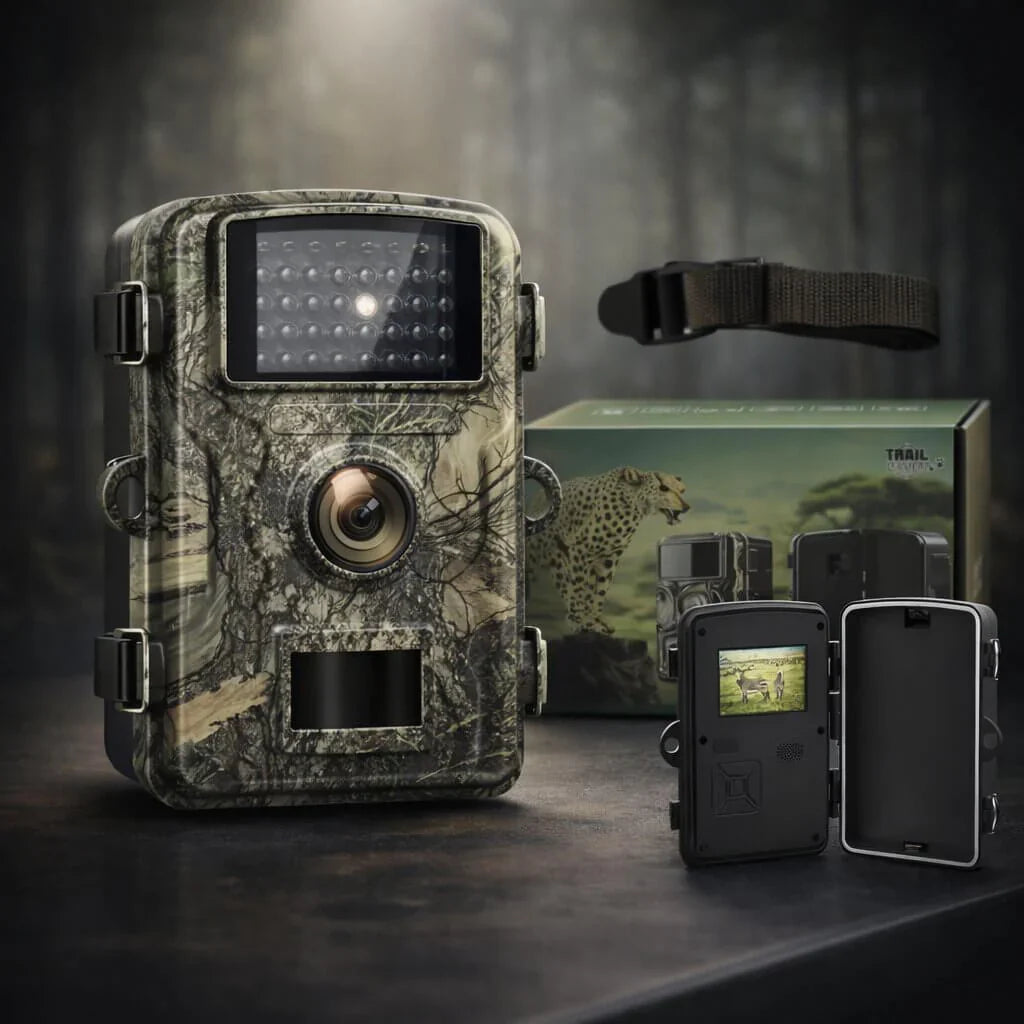 Motion-Activated Trail Camera with Night Vision for Outdoor Wildlife Monitoring & Security | Weatherproof Infrared Game Cam for Deer Hunting | Thomler