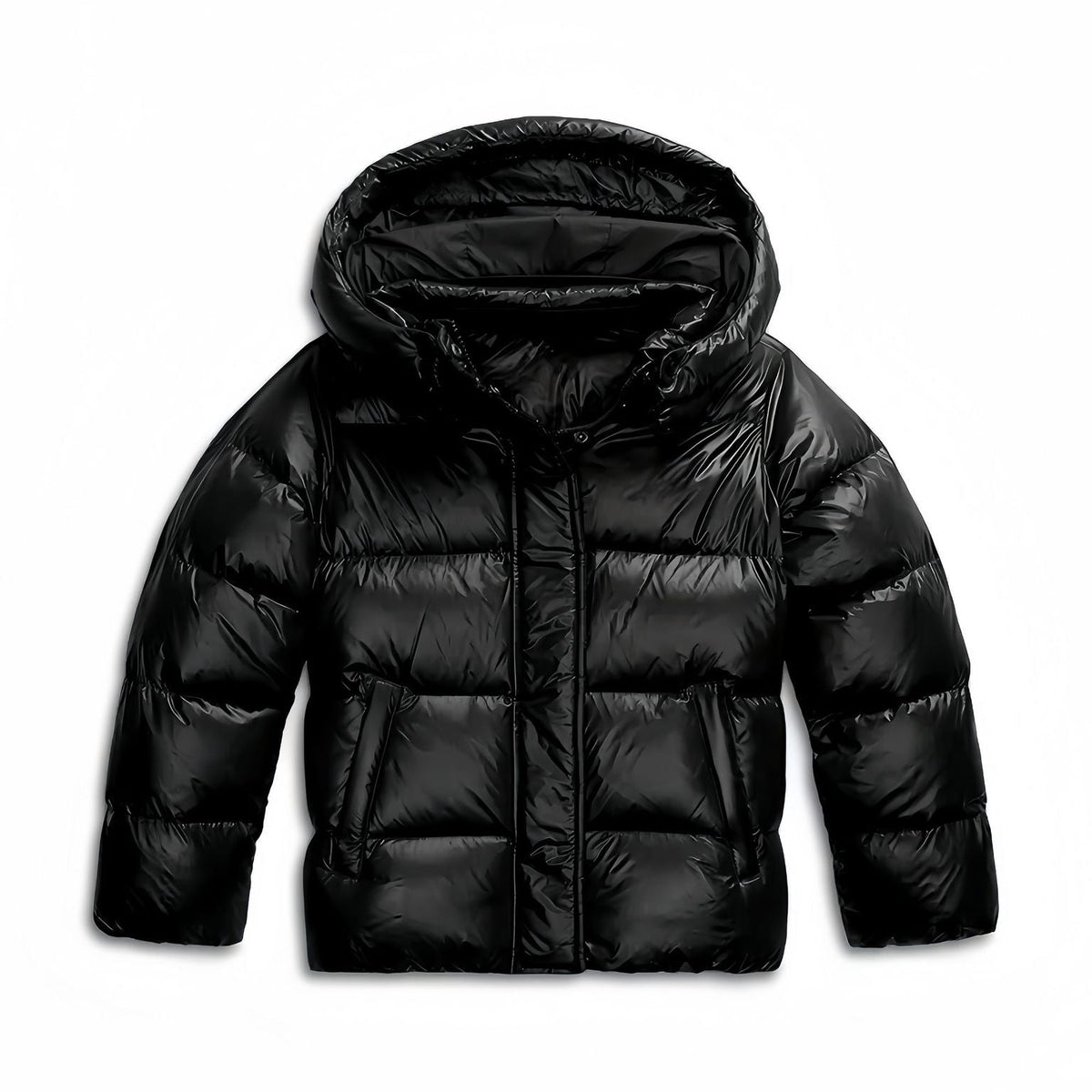 Women's Quilted Winter Coat with Fixed Hood – Full-Zip Windproof Jacket for Cold Weather | Thomler