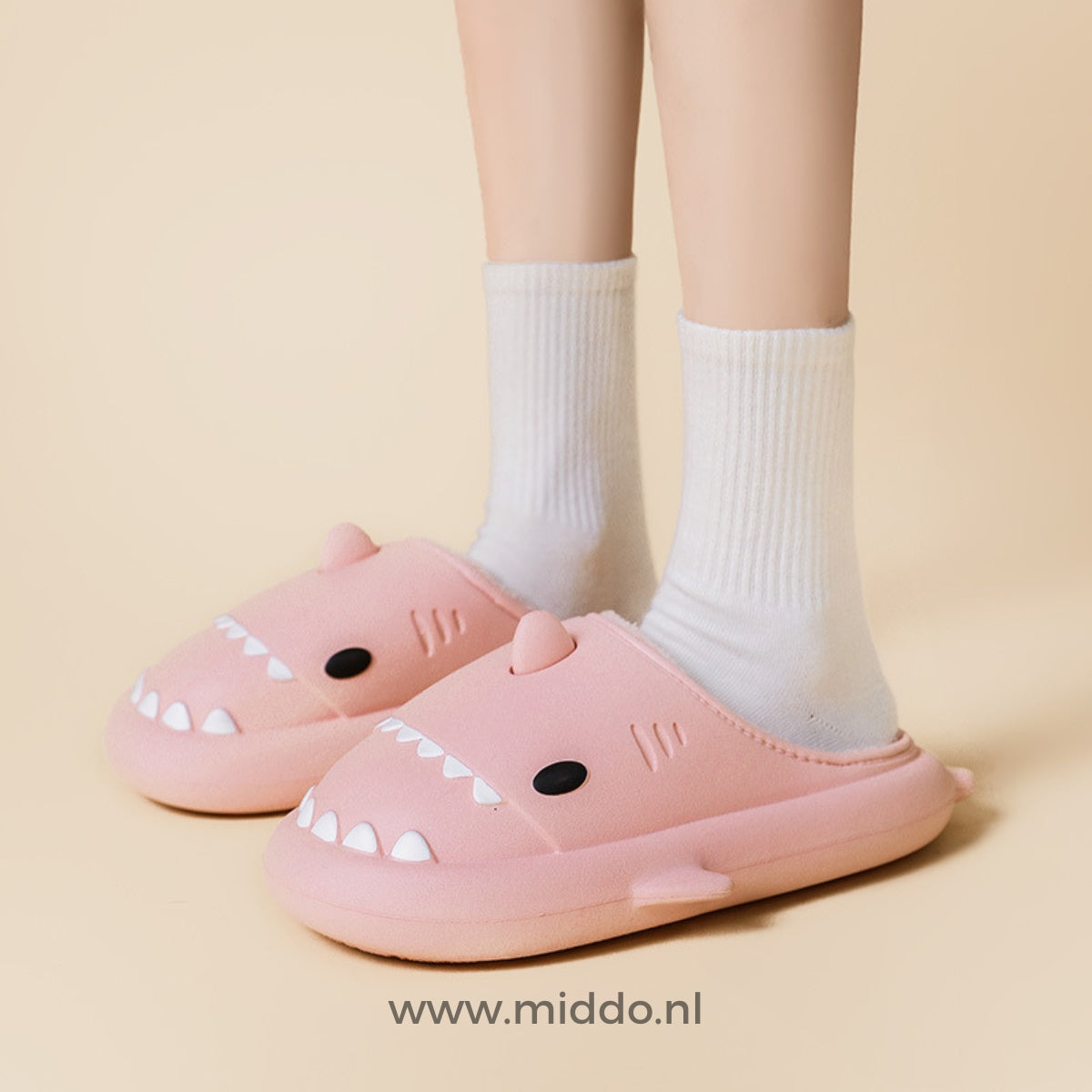 Shark-Shaped Plush Slippers for Kids & Adults – Indoor/Outdoor Comfort | Thomler