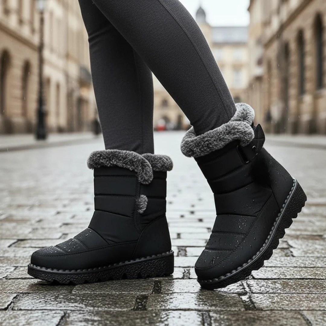 Women's Insulated Snow Boots Waterproof with Plush Lining & Non-Slip Sole for Winter Walking, Everyday Commute & Cold Weather | Thomler