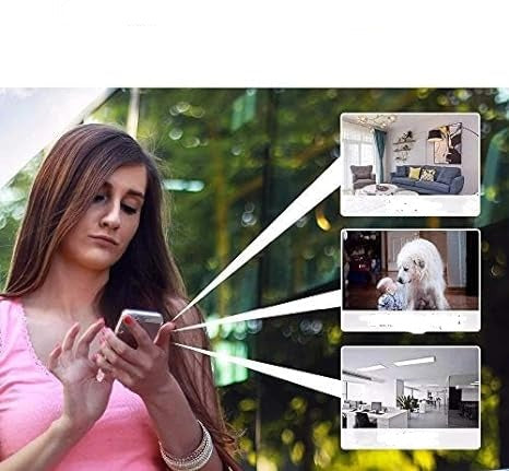 Wireless Security Camera 1080p Full HD WiFi Enabled Weatherproof Indoor Outdoor Night Vision Motion Detection App Control for Home | Thomler